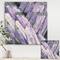 Designart - Geometric Purple Glacier - Modern Farmhouse Premium Canvas Wall Art